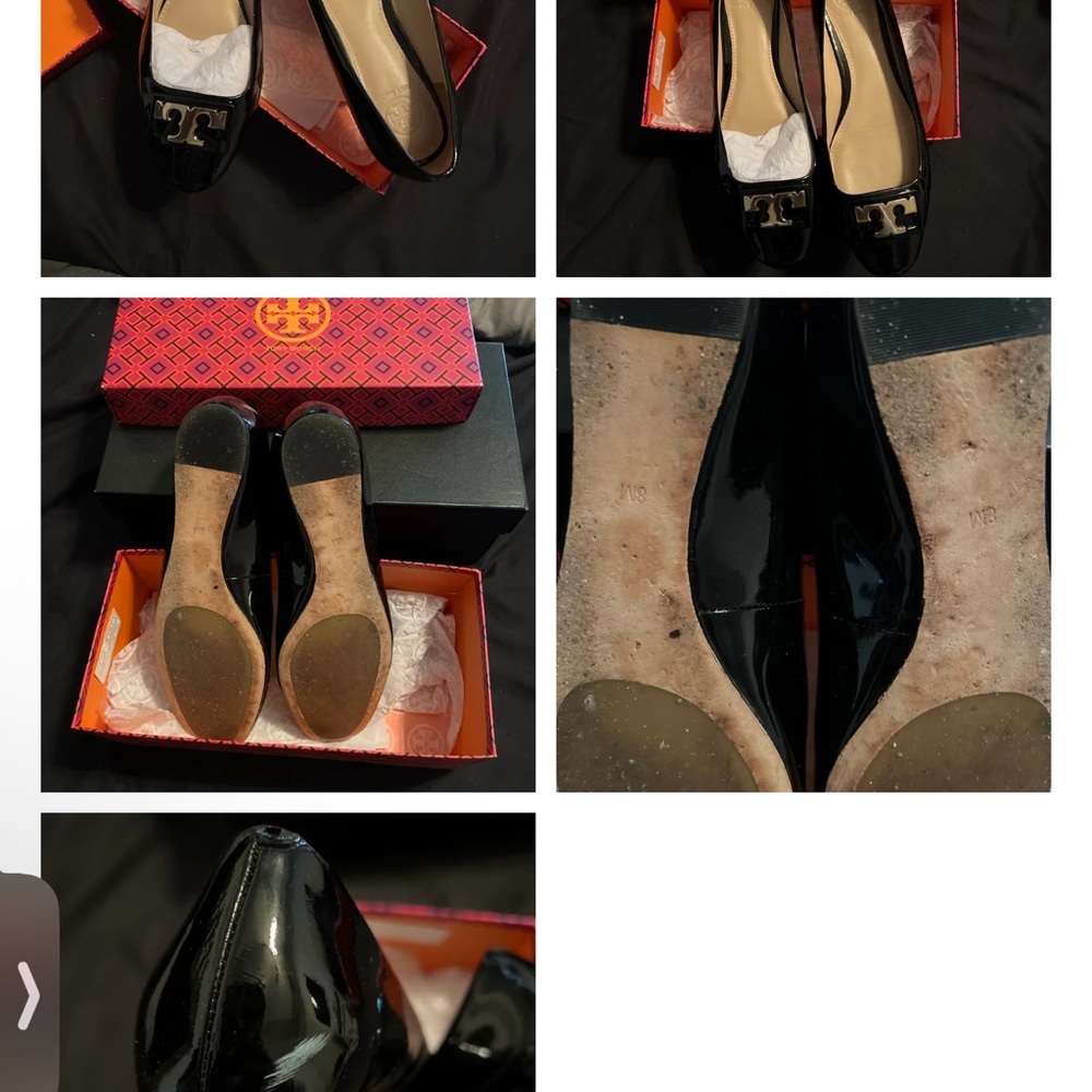 Tory Burch Black Patent Leather Women's Shoes